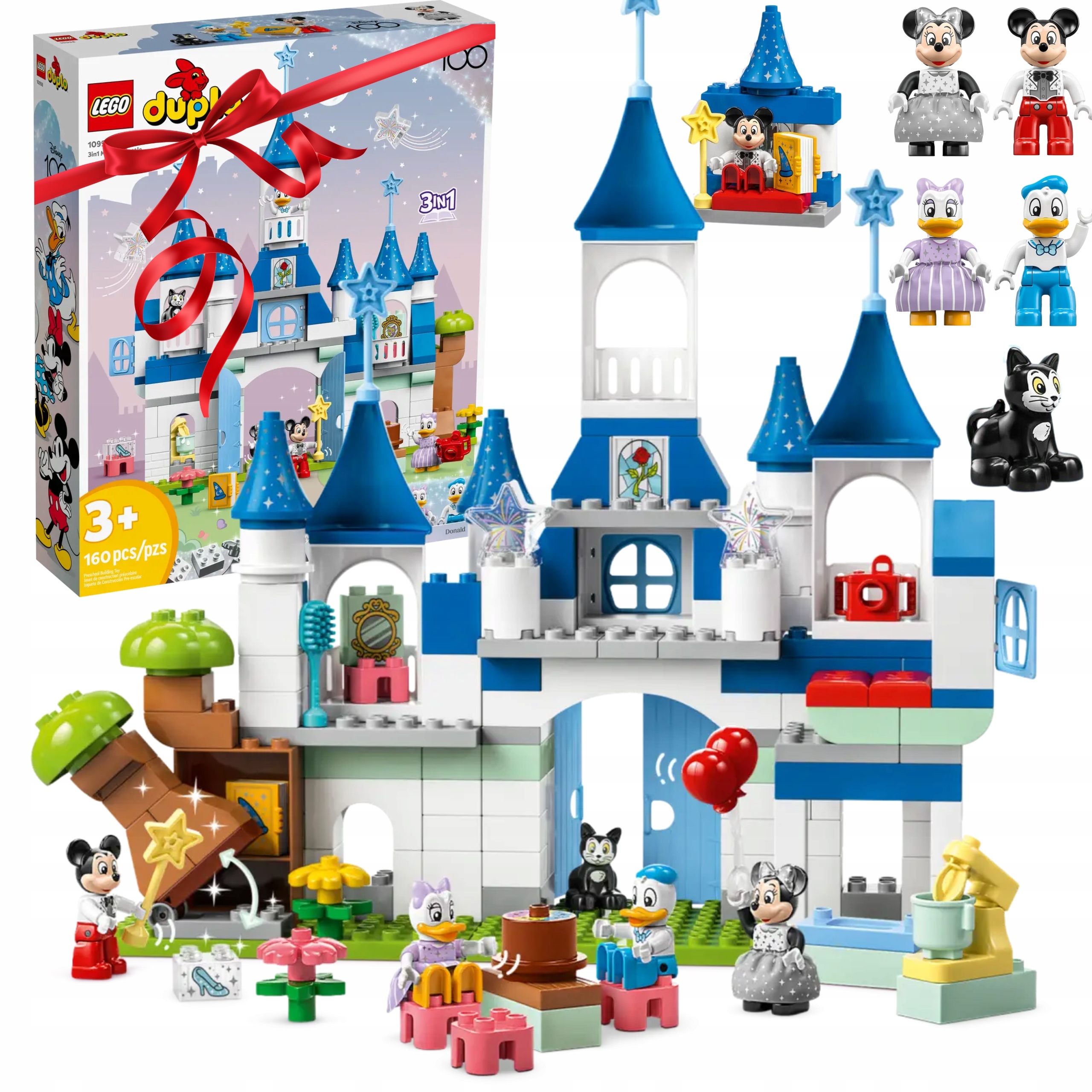 Lego Duplo Disney Kouzelný Zámek 3v1 Minifigurky 160 Dílků Sada