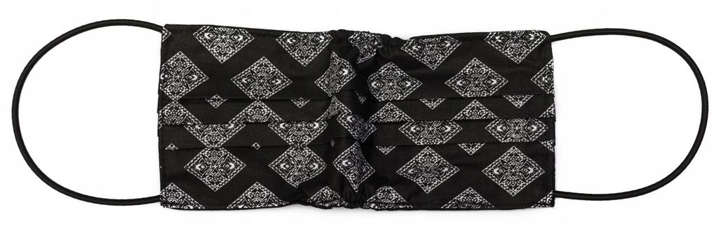 MASECZKA OCHRONNA MASKA BAWEŁNIANA WIELORAZOWA PL Kolor czarny