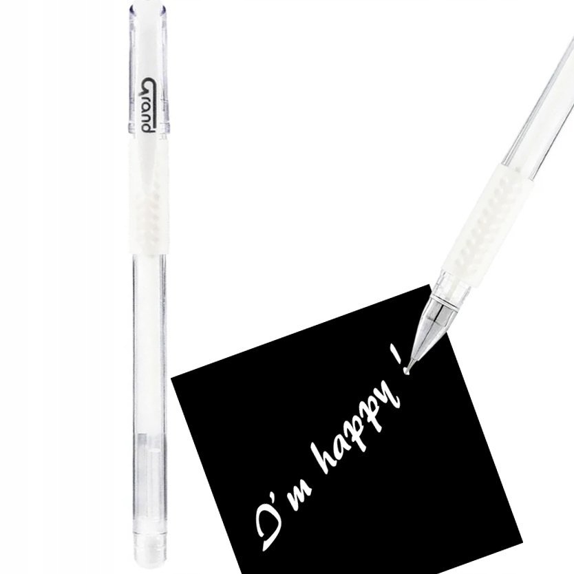 DŁUGOPIS ŻELOWY GRAND GR-101 BIAŁY