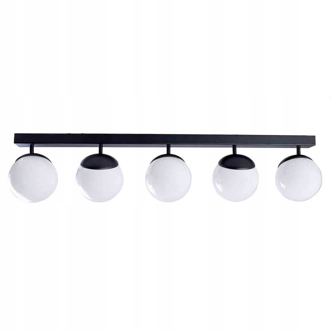 Stropná lampa Sfera Black 5xE14