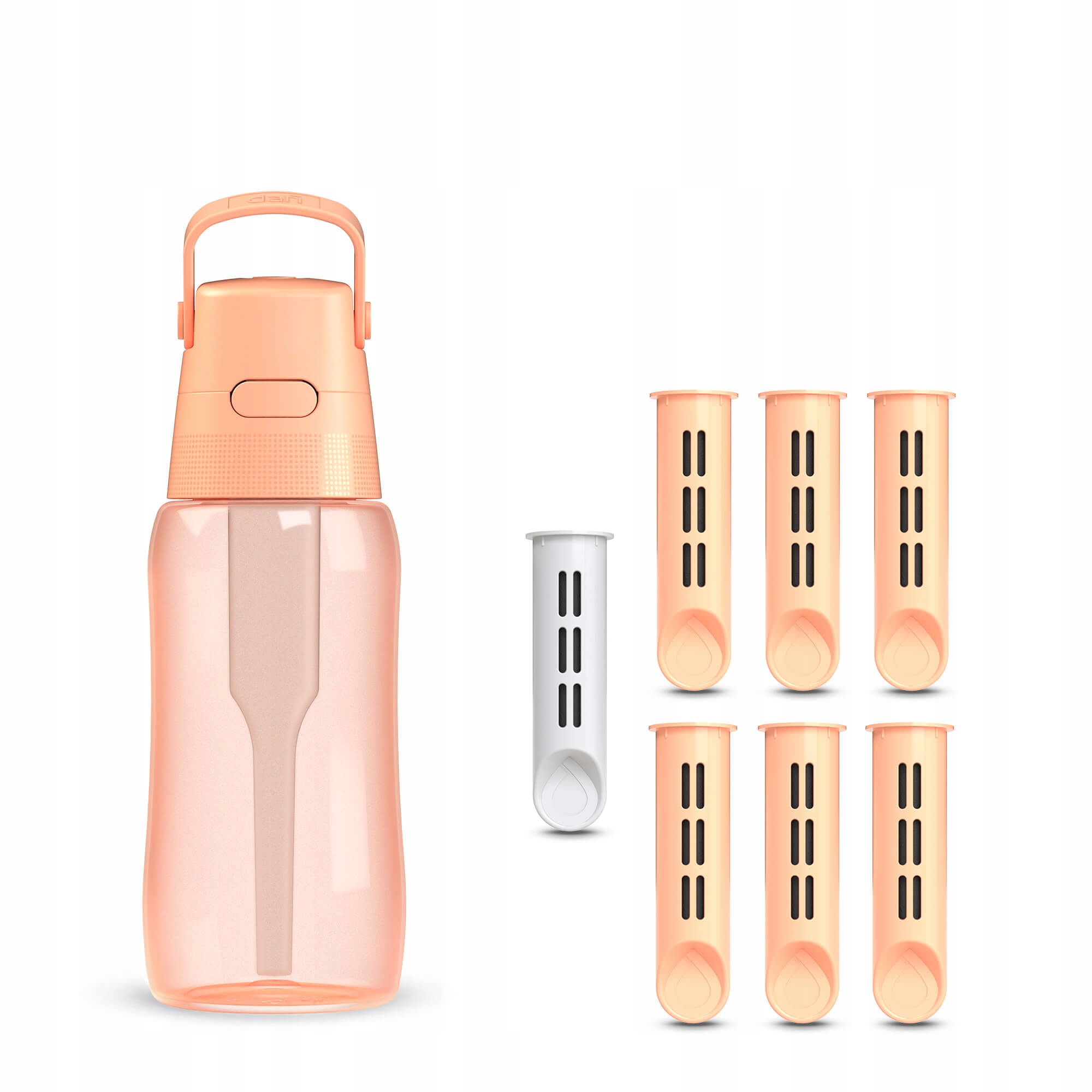 láhev na vodu Dafi 0,5 l Peach Fuzz Barvená se 7 vložkami