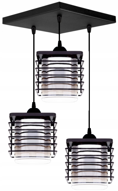 

Nowoczesna Szklana Lampa Wisząca Sufitowa Led Loft