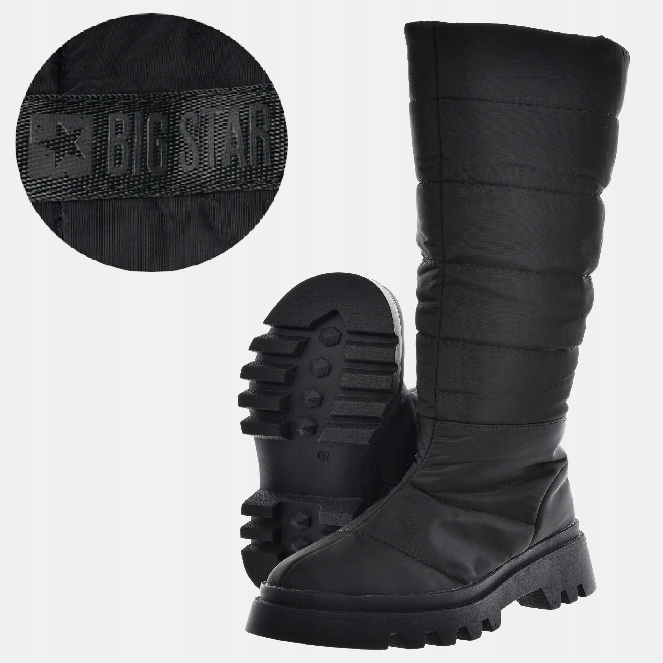 Dámské Boty Big Star Zimní Kozačky MM274332-36