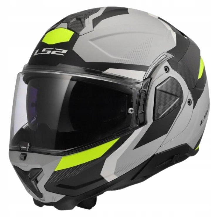 LS2 FF910 Advant II Triple Light Grey Motocyklová Prilba S Čeľusťou L