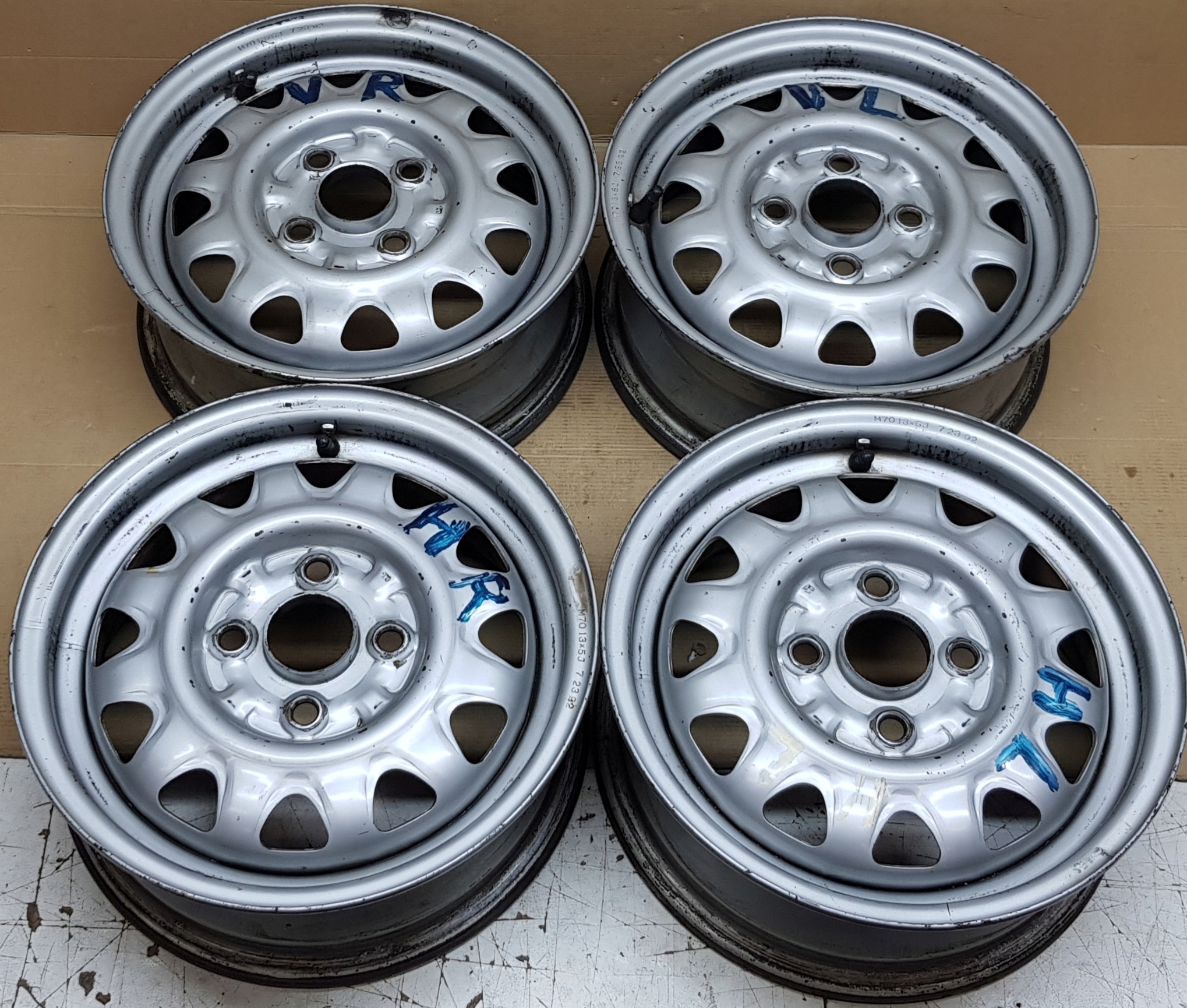 FELGI STALOWE 13 MITSUBISHI COLT LANCER TOYOTA COROLLA ET 45 4x100 5jx13