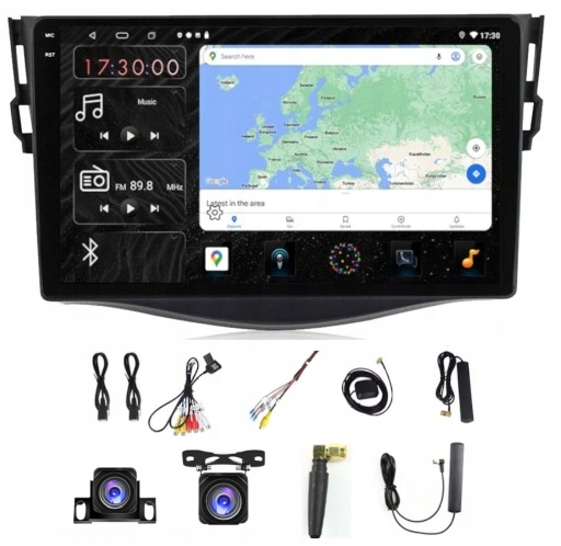 Rádio Navigácia Carplay Gps Android Toyota RAV4 2006-2012 6GB 128GB Sim