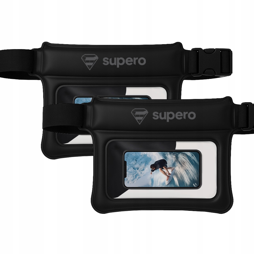 2x Pouzdro vodotěsné, vodotěsné na telefon, na pás bazénu, pláže do 8.5 palců