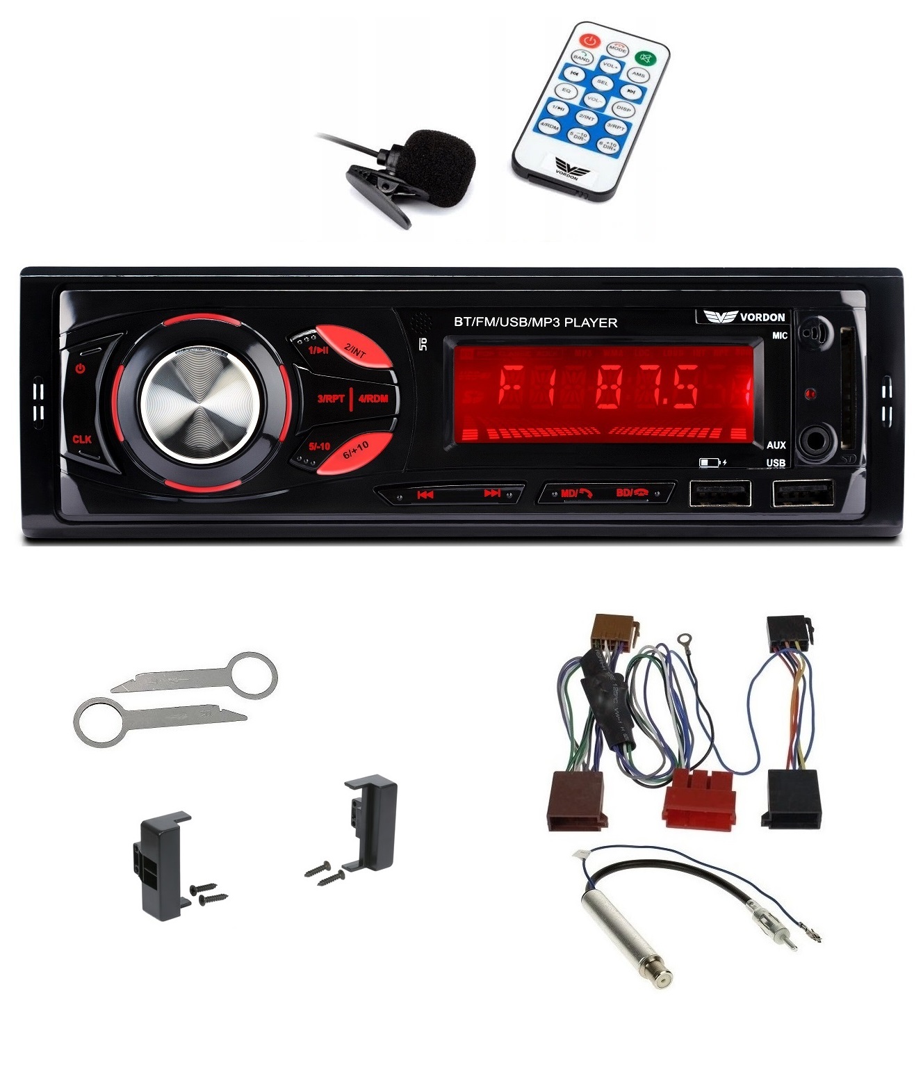 Usb MP3 Bluetooth autorádio Audi A4 B5 A6 C5 A8 D2 Vordon HT-179
