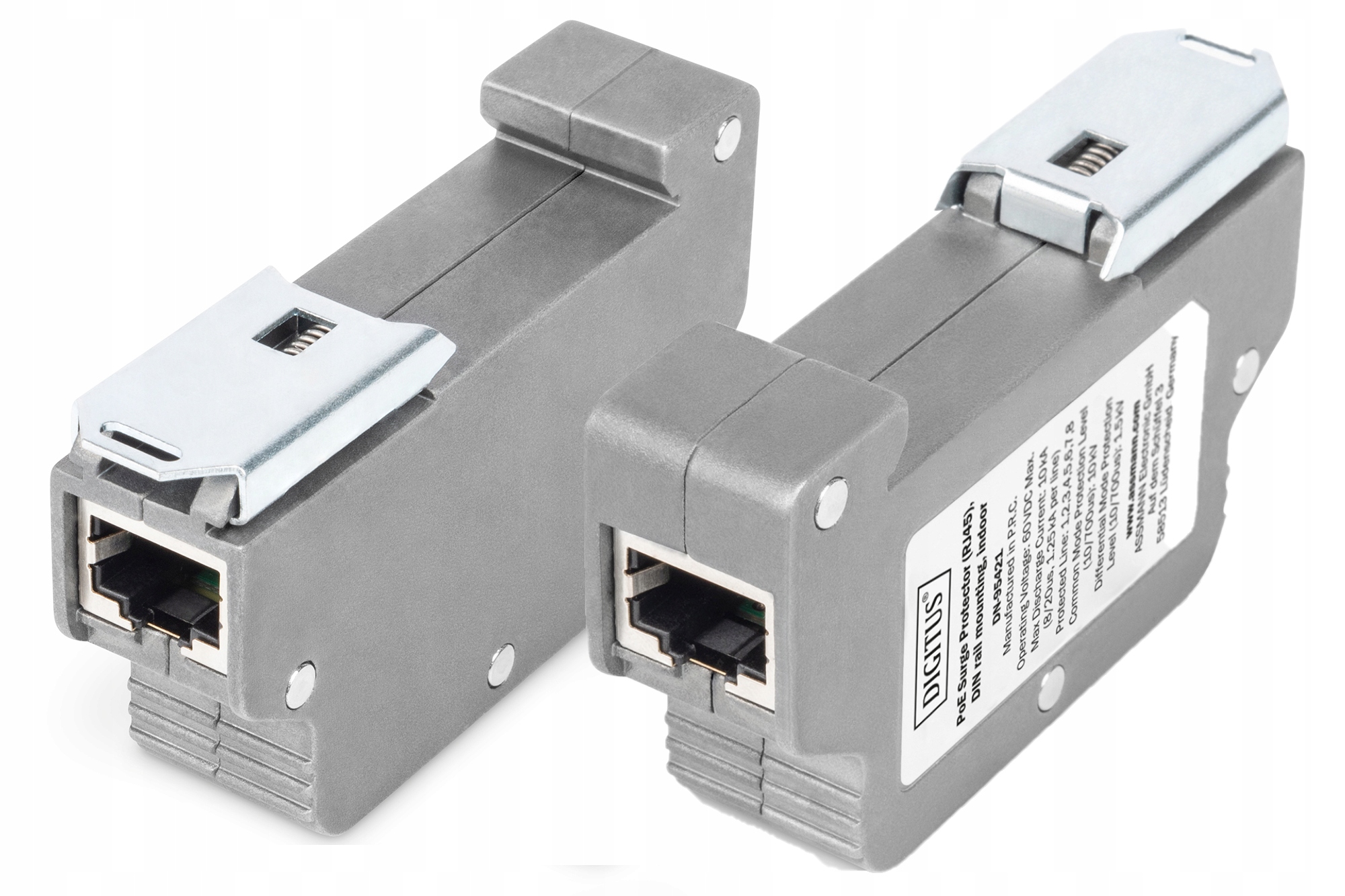 Přepěťová ochrana pro PoE 2xRJ45 na Din lištu do 10 kV