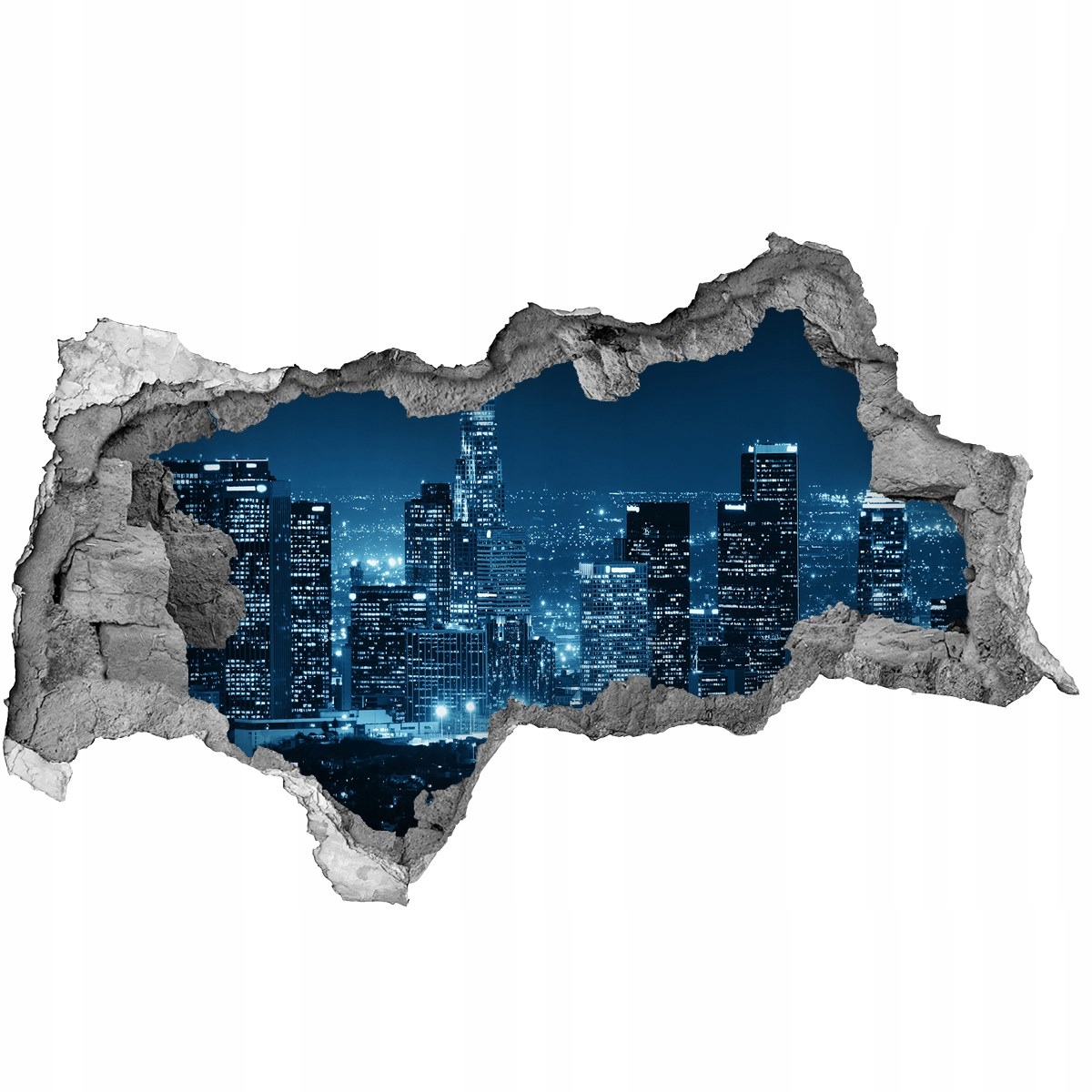 

Fototapeta dziura na ścianę 3d Los Angeles nocą