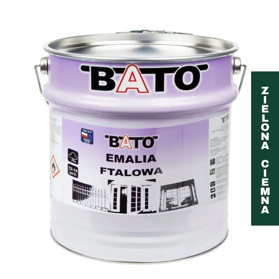 Bato Alkydový email na dřevo Barva na dřevo, tmavě zelená 10 l