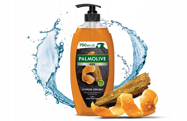 PALMOLIVE MEN żel pod prysznic męski MIX 4x 750 ml Zapach Eukaliptusowy