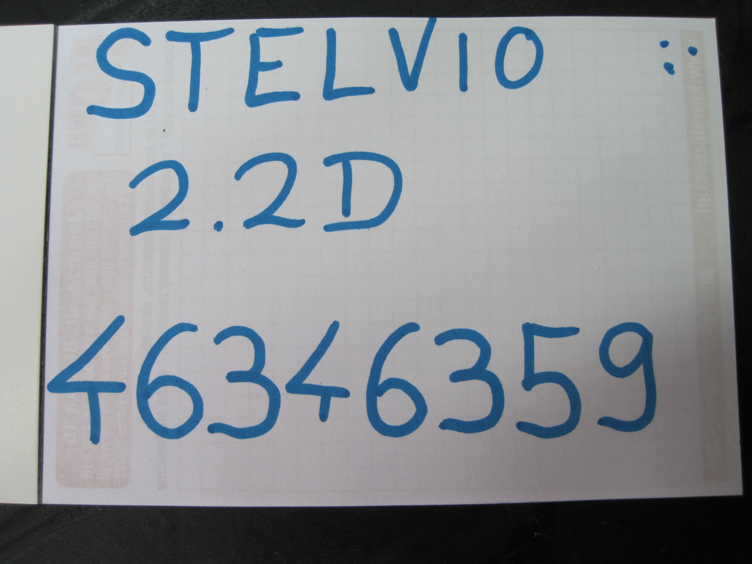engine motor ALFA ROMEO STELVIO 2.2 D 46346359
