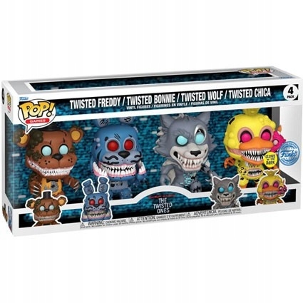 Twisted Chica Wolf Bonnie Funko Pop 4 kusy Fnaf Five Nights at Freddy's