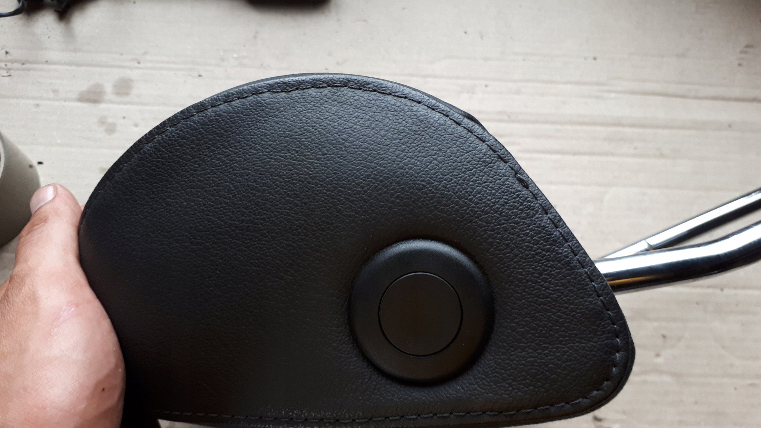 A5 8T rest seat front right leather black