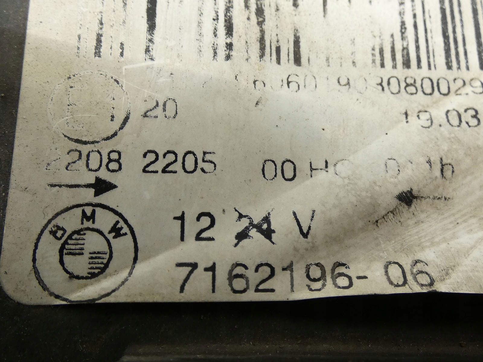 light REFLEKTOR right front right front BMW X3 E83 LIFT 7162196