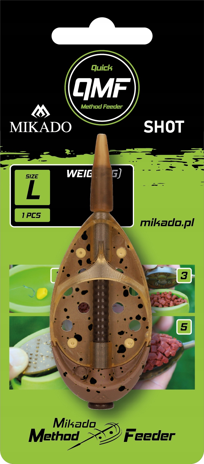

Koszyczek Mikado Method Feeder Short Q.m.f L 50g