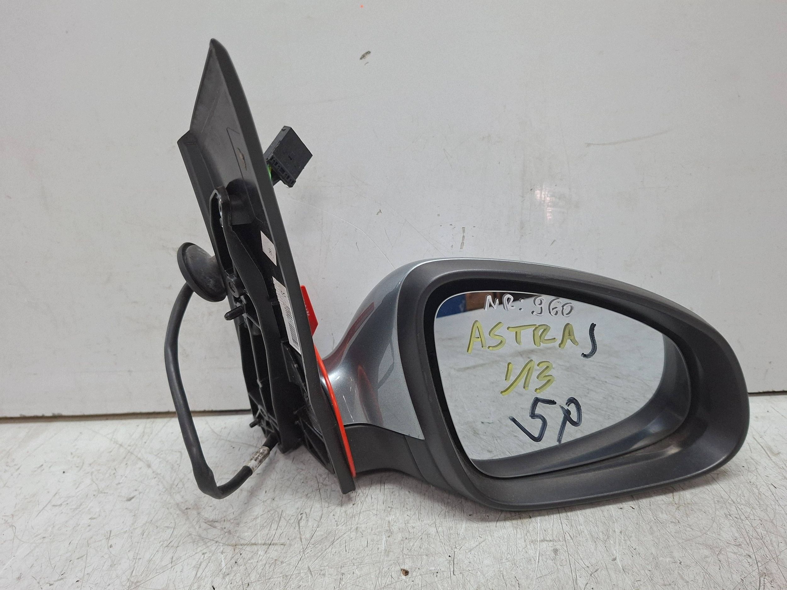 mirror right 5 vertical OPEL ASTRA J 2009