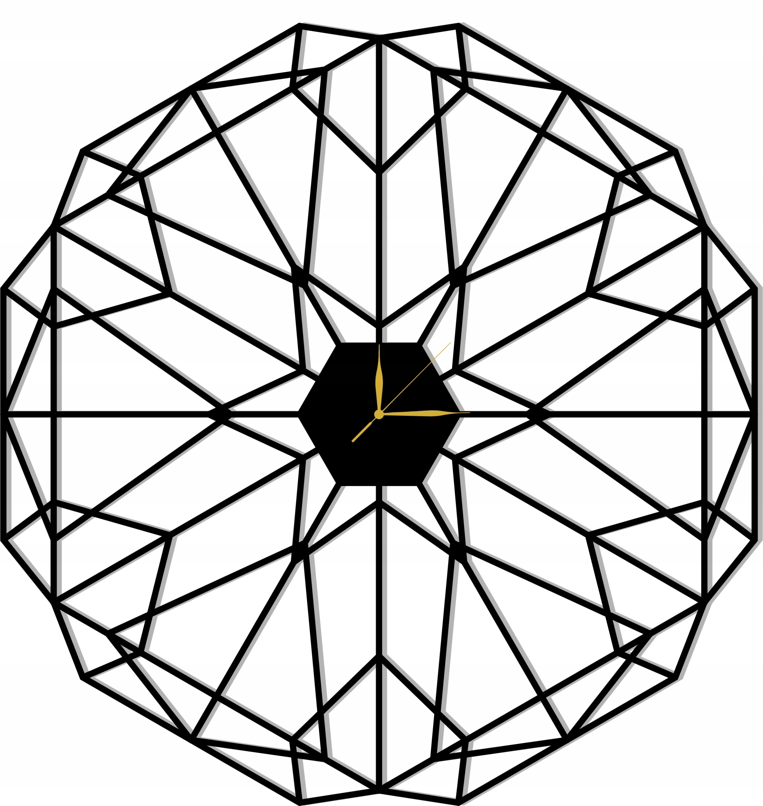 Ažurové Nástěnné Hodiny Modern Minimalistické 60 CM XXXL 17 Barev! Dárek