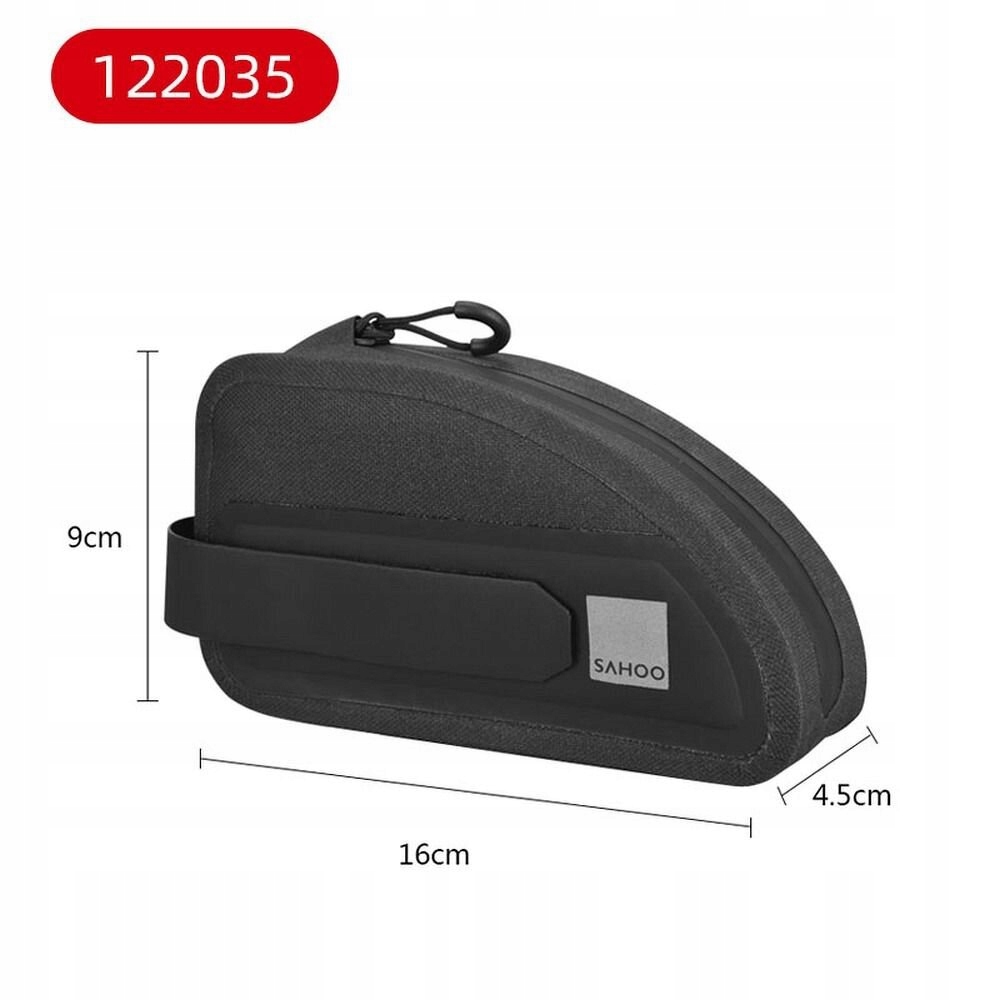 TORBA SAKWA ROWEROWA 0,3L NA RAMĘ Z ZAMKIEM SAHOO Model 122035
