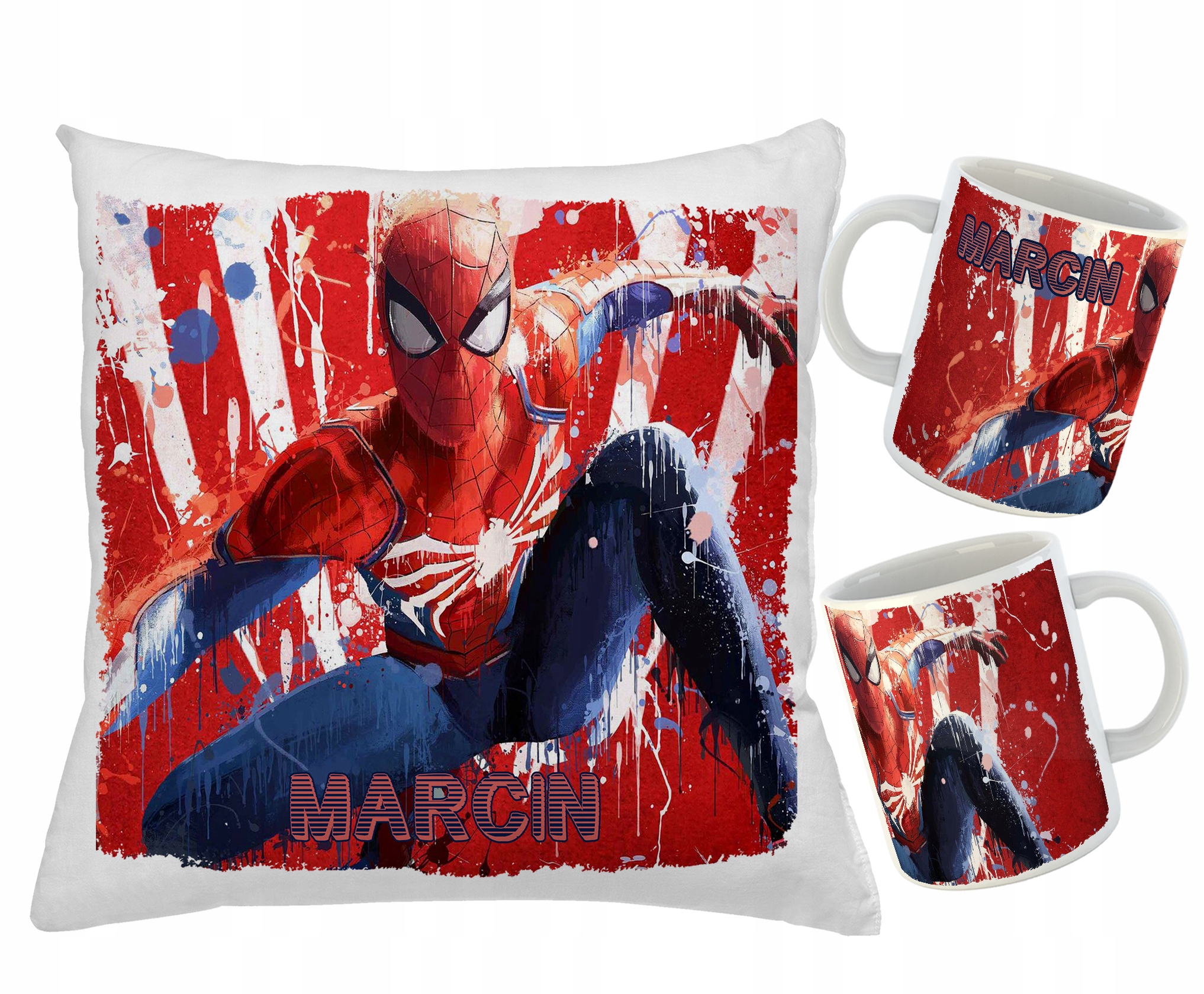 

Kubek Poduszka dla fana Spiderman Imię