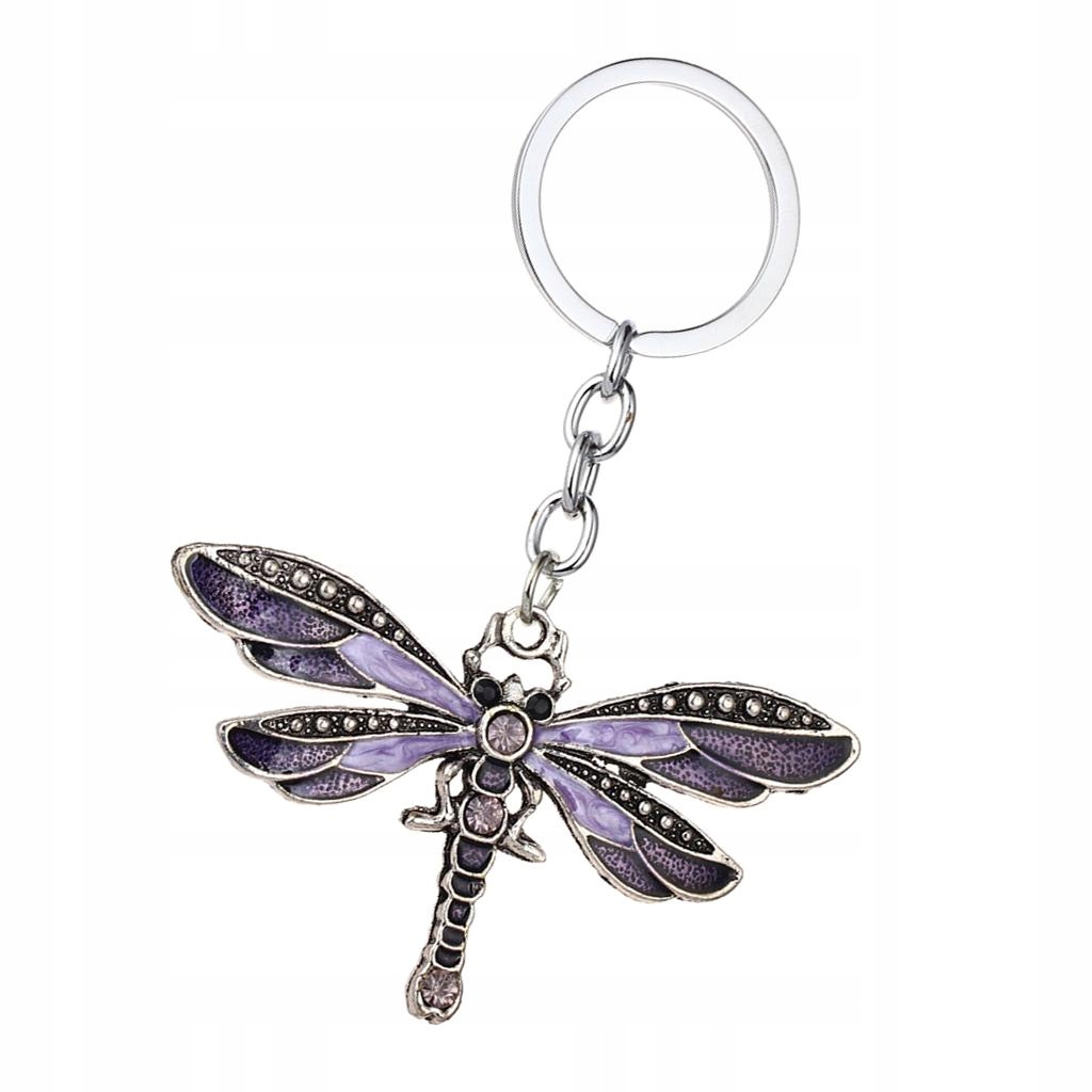Crystal Pendant Keyring Butterfly Charm Keyring