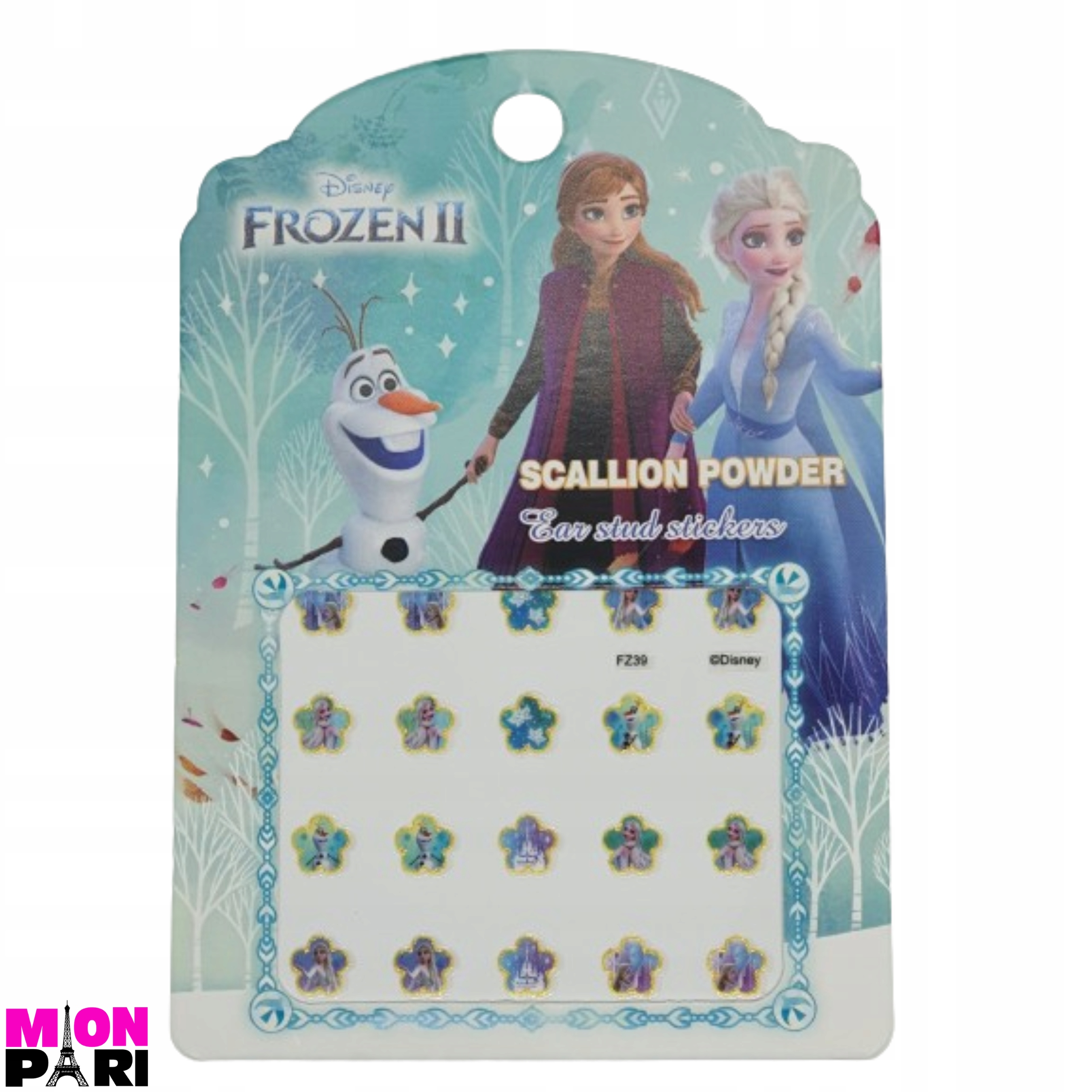 KOLCZYKI NAKLEJKI DLA TWOJEJ KSIĘŻNICZKI - KRAINA LODU II