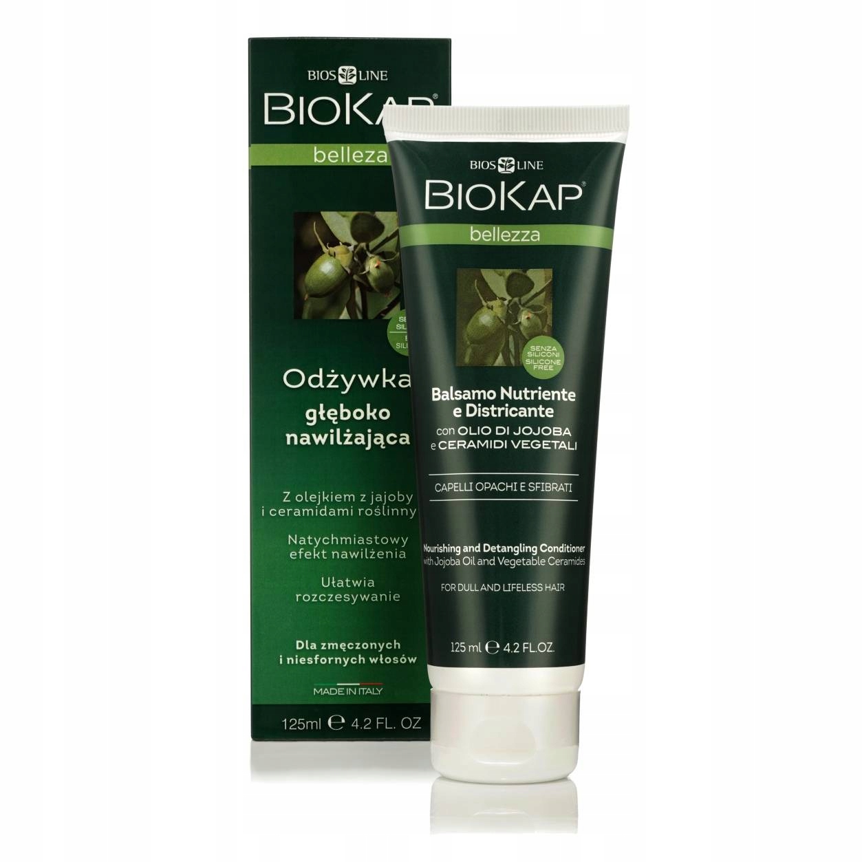 Biokap Bellezza Odżywka Głęboko Nawilżająca, 125ml