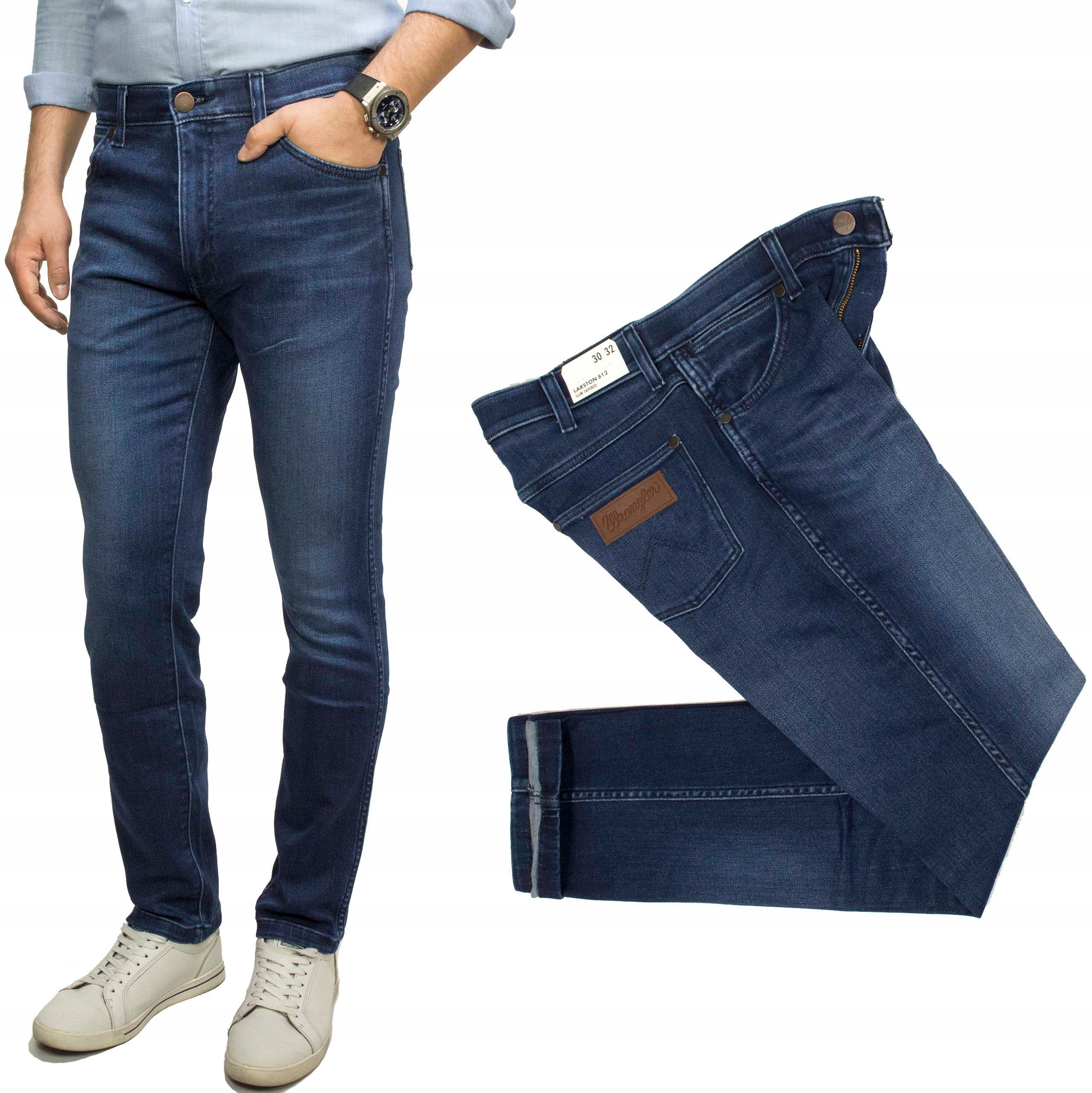 Wrangler Larston Blue Jam pánské džíny Slim zúžené W36 L32