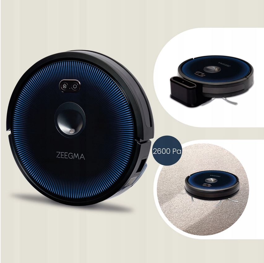 ROBOT SPRZĄTAJĄCY ODKURZACZ AUTOMATYCZNY MOP 7 TRYBÓW PRACY HEPA APLIKACJA Model Zonder Robo Vision