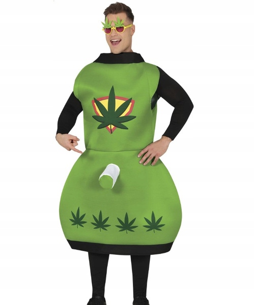 Kostým Pan Marihuana Bland Bylina Zelený Převlek Karneval L