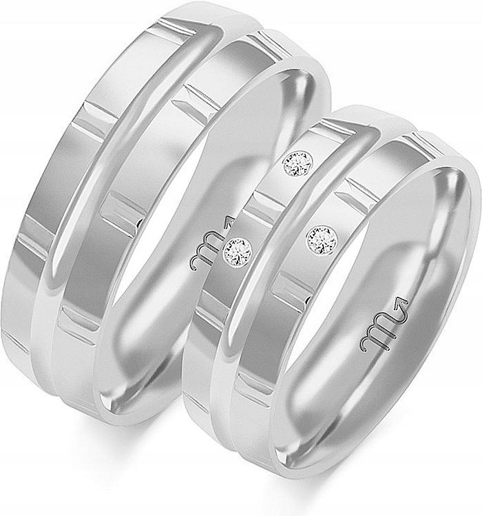 Zlatý snubní prsten pro pár svatba 585, 20 21 22, dámská kolekce pro muže