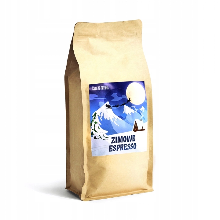 Levně Káva zrnková Świeżo Palona Zimní Espresso hmotnost 1 kg