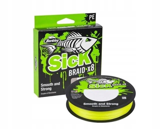 Plecionka Berkley Sick X8 Flame Green 0,10mm 300m