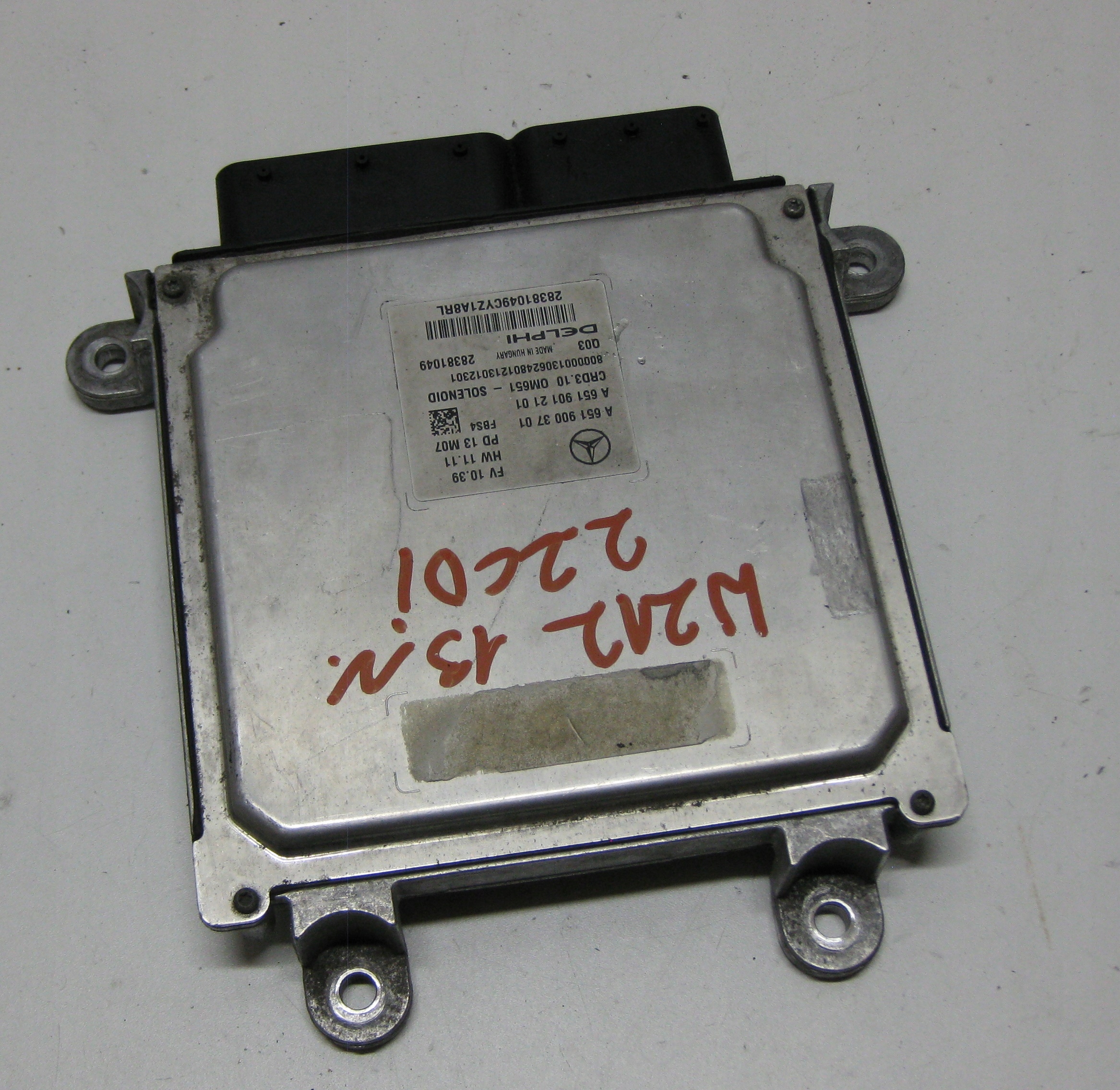 MERCEDES W212 LIFT E KLASA 13R control unit computer of the engine A6519003701