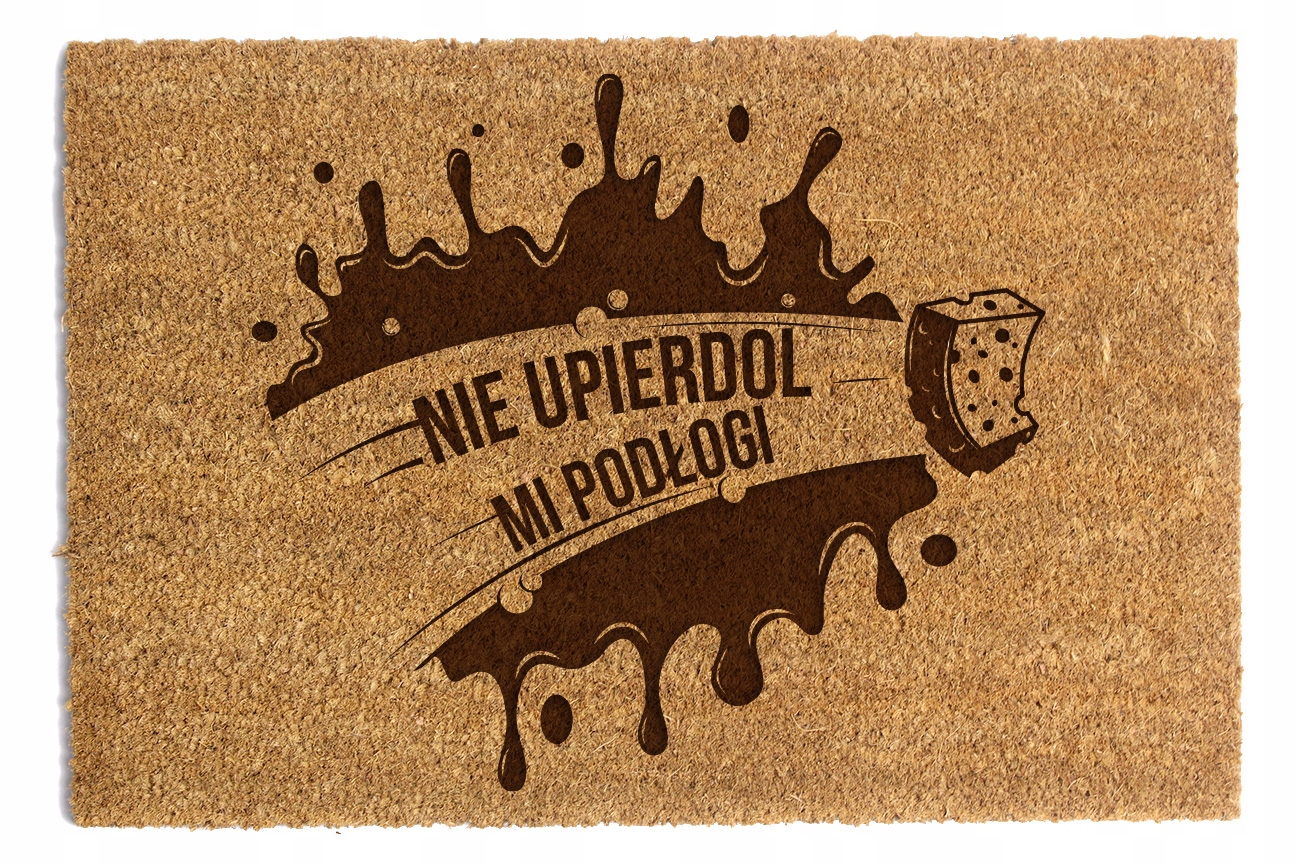 Stěrač Pod Dveře 60 x 90 cm Nedoléhá na podlahu Houbička Kokos