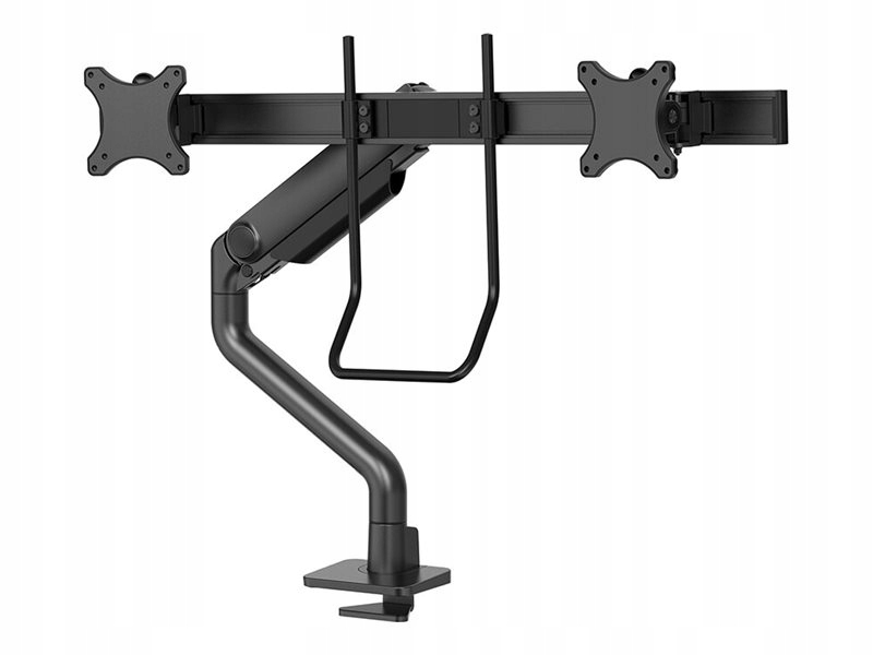 Neomounts Select Desk Mount Double Display Crossbar Topfix Clamp and Gromme