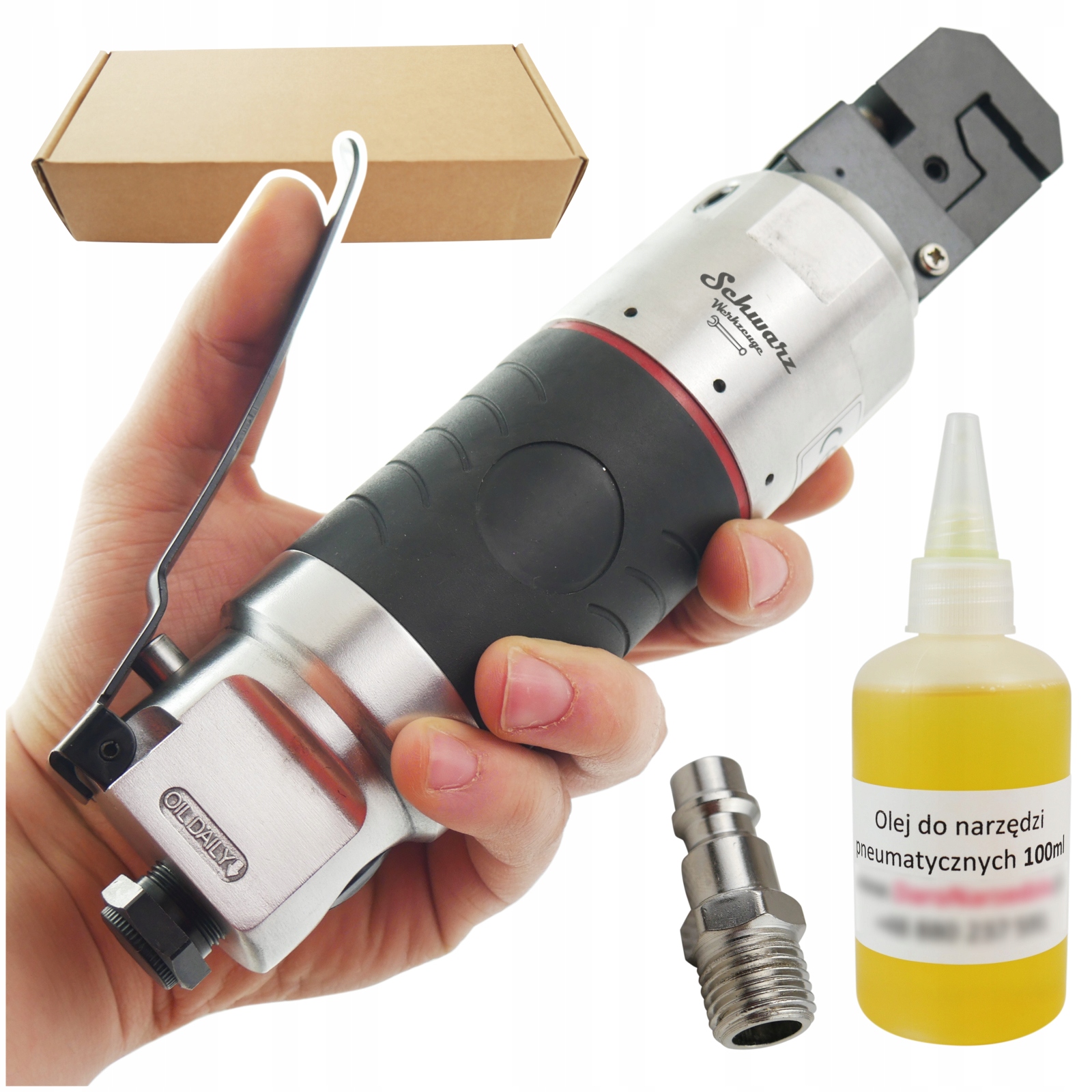 Pneumatická děrovačka ohýbačka Osadzovač olej adaptér 5 mm