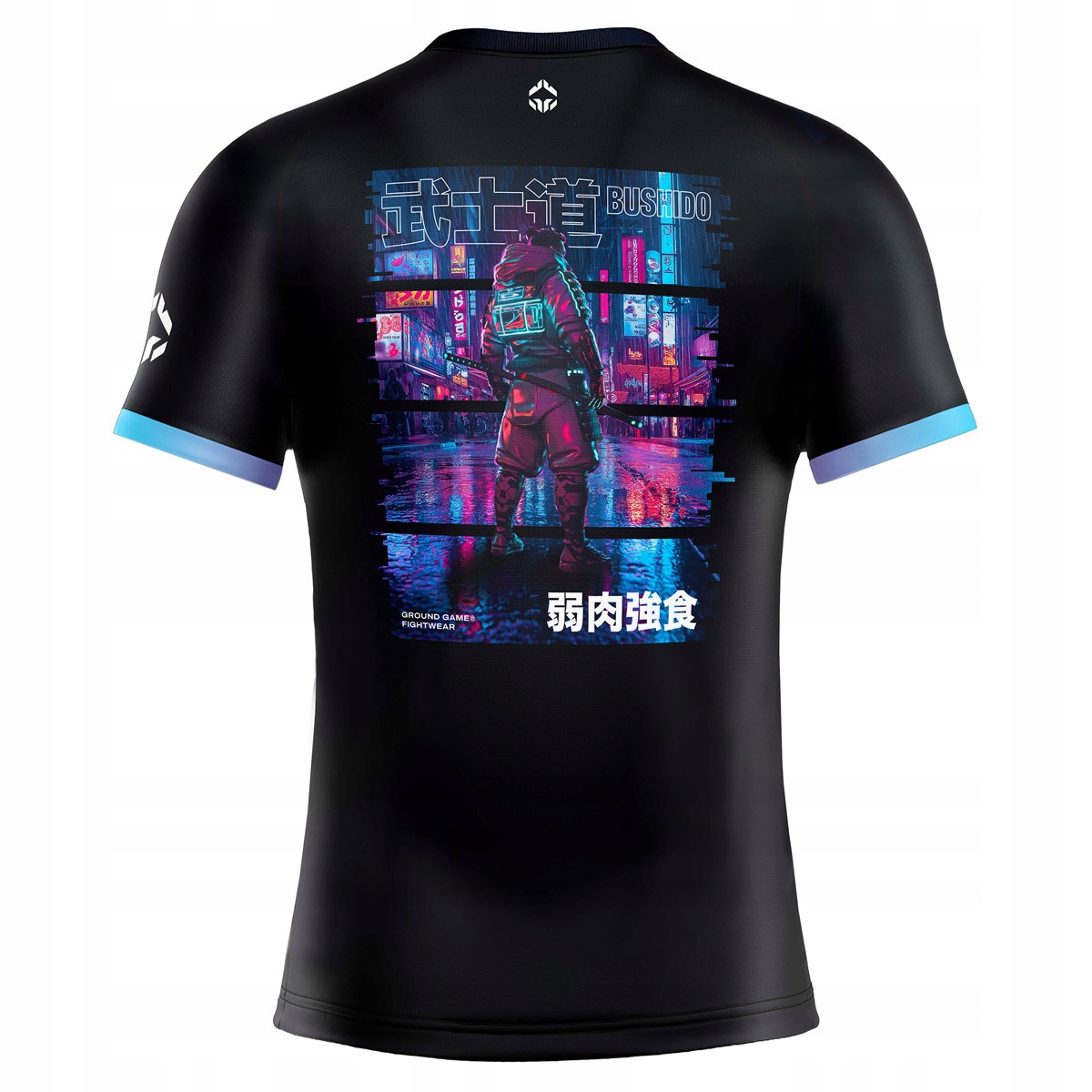 Ground Game Rashguard Krótki Rękaw Cyber Samurai M