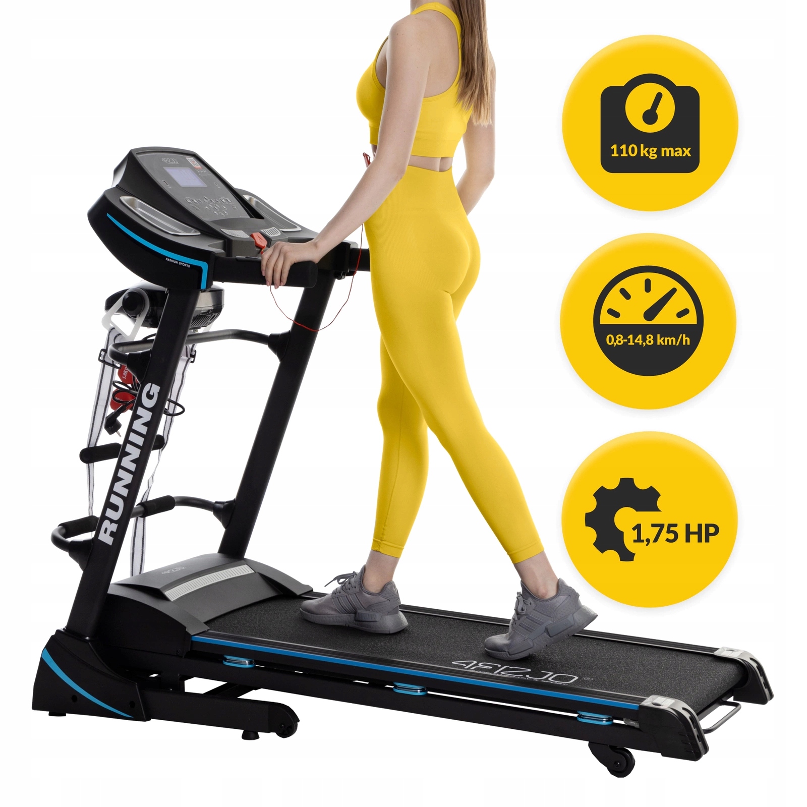 BIEŻNIA ELEKTRYCZNA DOMOWA SKŁADANA REGULACJA WZNIOS AMORTYZACJA FALCO S+ EAN (GTIN) 5907739319296