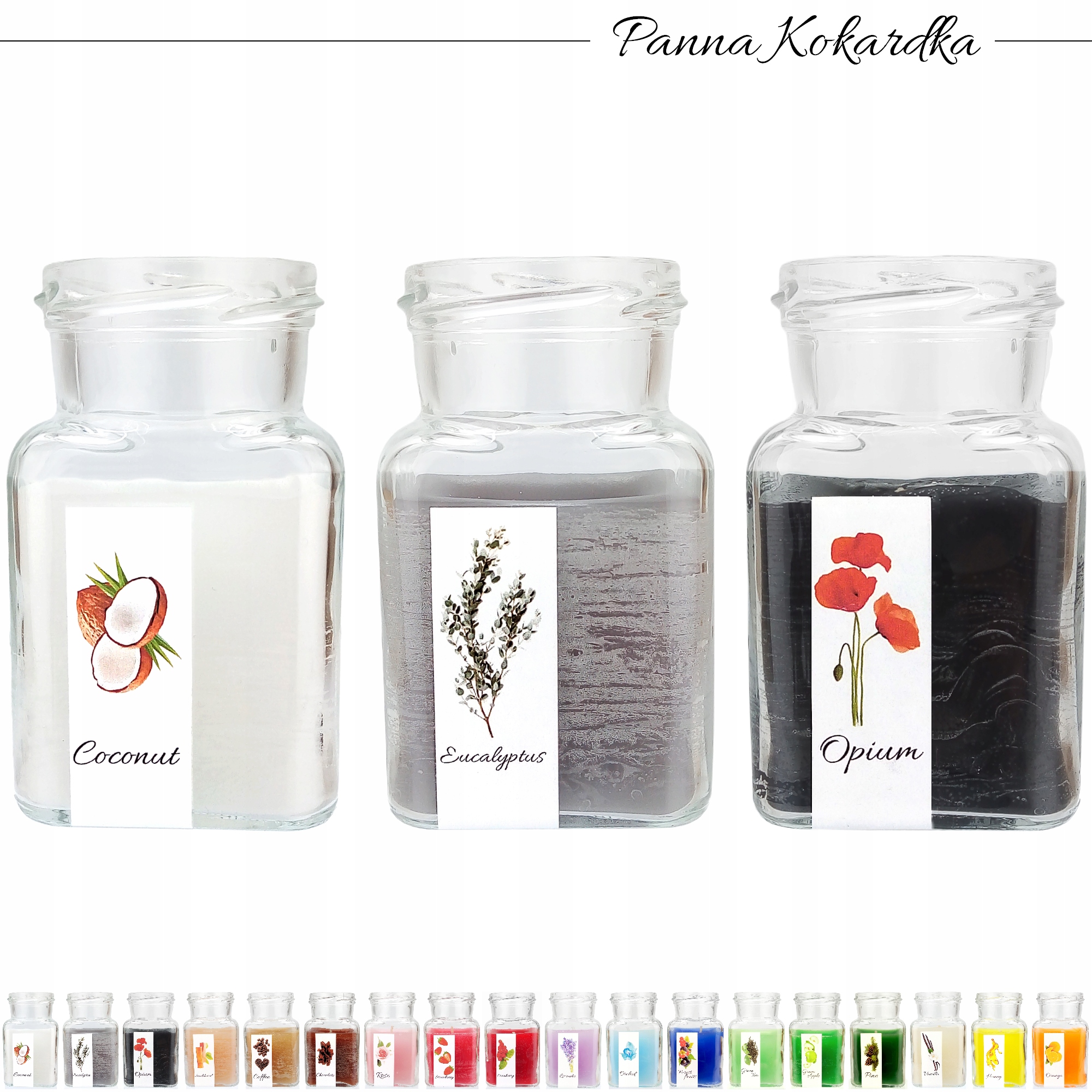 

PK2T Świece zapachowe Coconut Eucalyptus Opium
