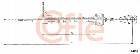 LINKA GAZU COFLE do VW TRANSPORTER T3 1.6 TD 1.7 Producent części Cofle