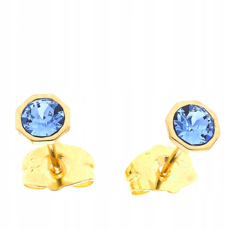 

Kolczyki Stal chirurg pozłacane Swarovski 6mm X115