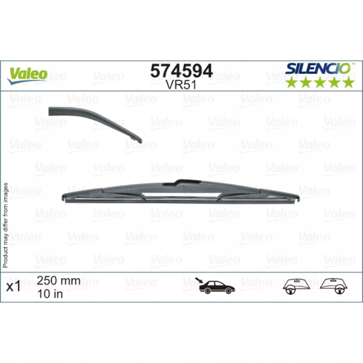 

Wycieraczka Tył Silencio 250mm Valeo VAL574594 prz