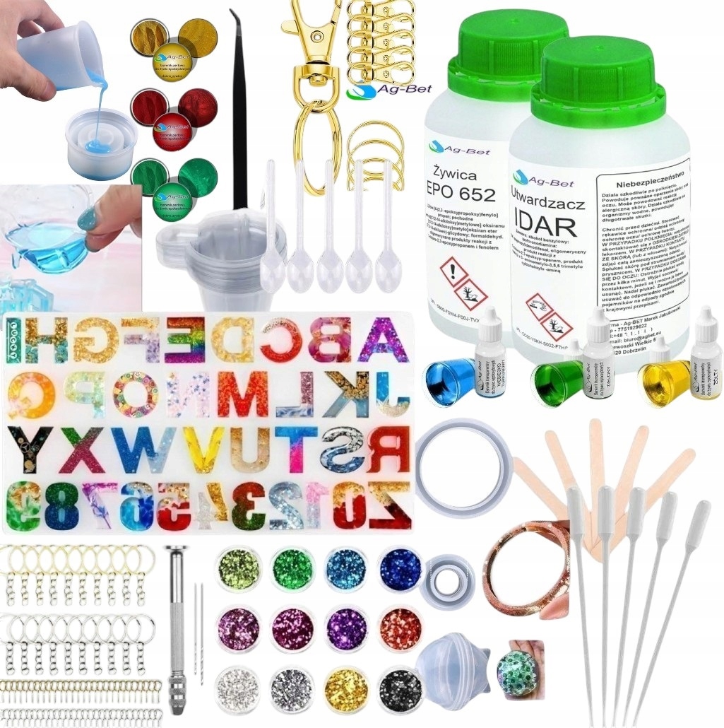 Sada forem F 26 XXL Diy pro výrobu šperků, epoxidová pryskyřice, dárek