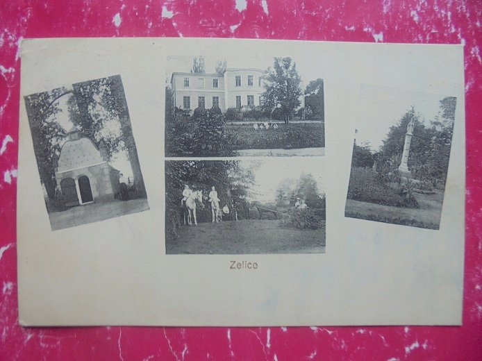 ŻELICE WĄGROWIEC KŁECKO MARGONIN BUDZYŃ PAŁAC WŁAŚCICIELE KAPLICZKA 1912