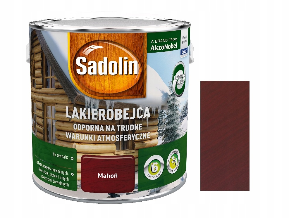 Sadolin Lakierobejca Odporna Mahoń 2.5L