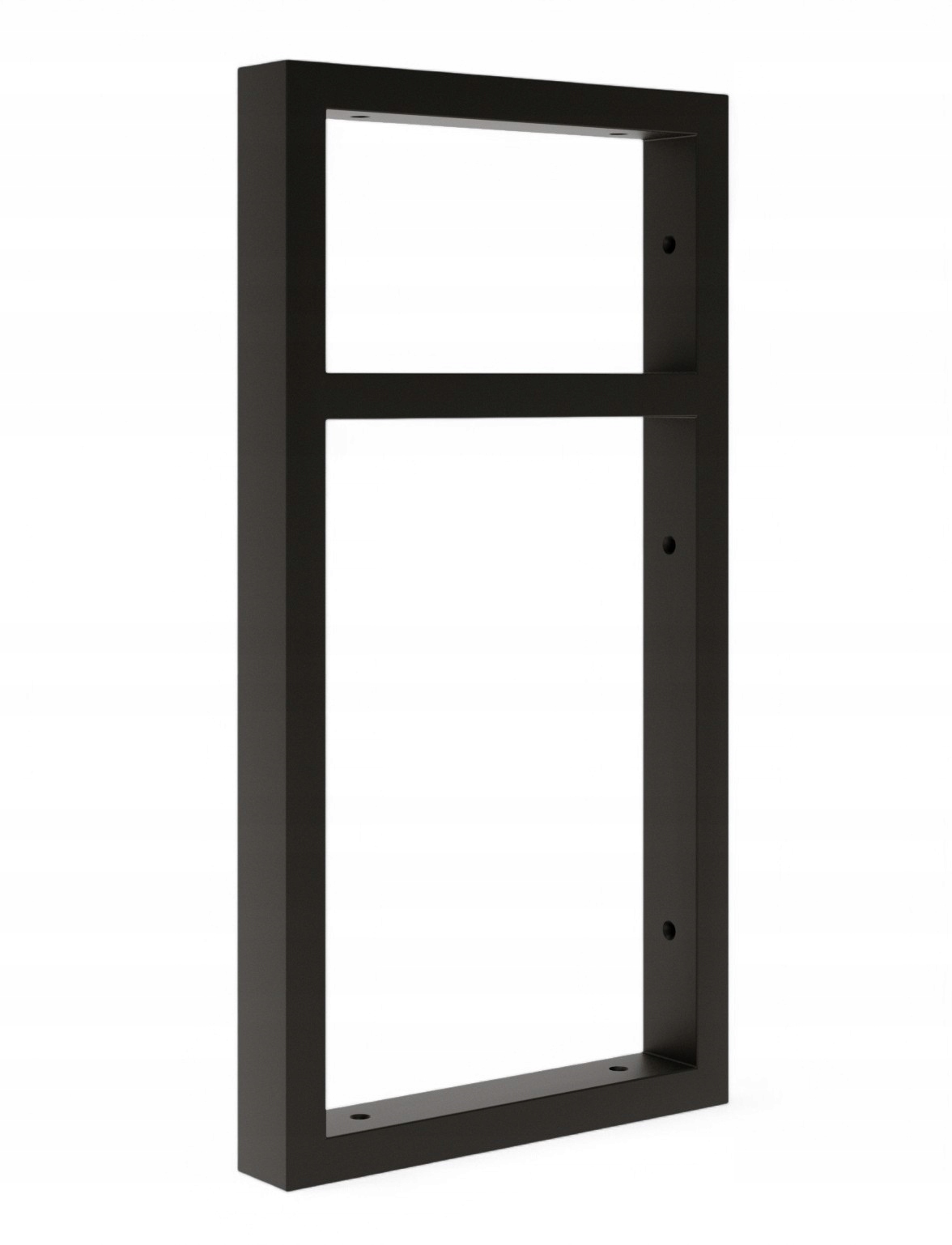 Držák pro závěsnou poličku Rám Loft 47 cm x 24 cm černý kovový