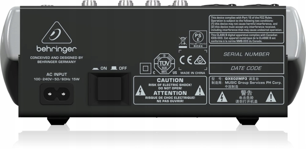 Behringer QX602MP3 - Mikser audio Marka Behringer