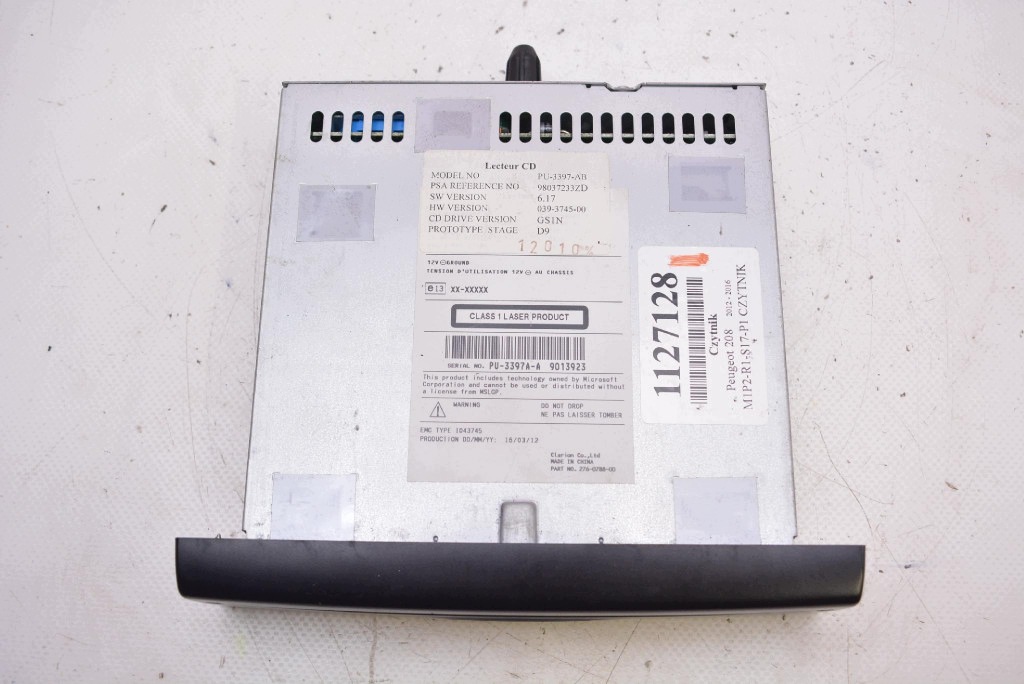 player navigation devices 98037233ZD PEUGEOT 208 1 and 12-15